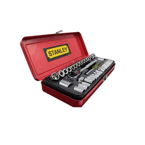 Bộ khẩu 1/4''& 3/8'' gồm 37 chi tiết 1/4'' 6 cạnh STANLEY 89-518-1