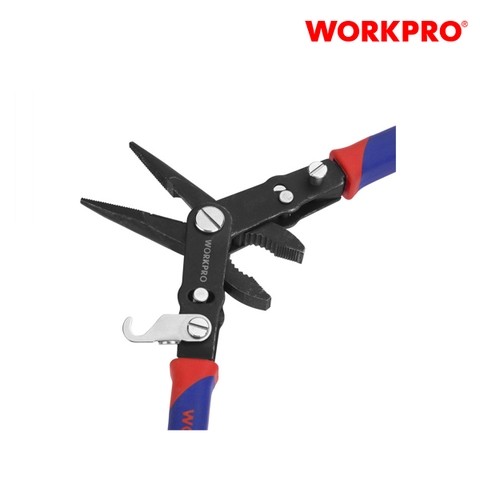 Bộ kìm 2in1 (1 SET = 2 cái) 1 kìm khớp trượt và 1 kìm mũi dài), kích thước 8 inches (200mm) WP231077