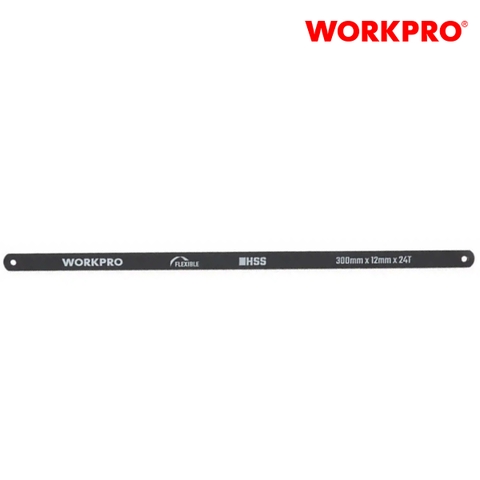 Bộ lưỡi cưa thẳng bằng kim loại 24TPI (1 set = 10 cái), kích thước 300mm (12 inches) Workpro - WP215031