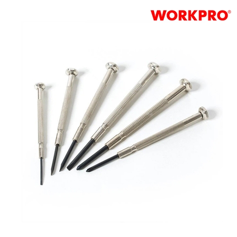 Bộ Tua vít 2 cái gồm 1 cái đầu hình hoa khế PH2x150mm 1 cái đầu dẹt  65x150mm Workpro  WP200503