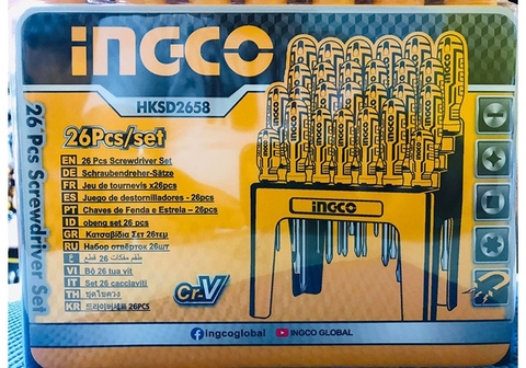 Bộ tuốc nơ vít đa năng 26 chi tiết Ingco HKSD2658 giá rẻ