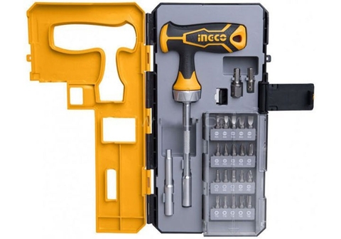 Bộ Tua Vít Chữ T 25 Chi Tiết INGCO HKSDB0258
