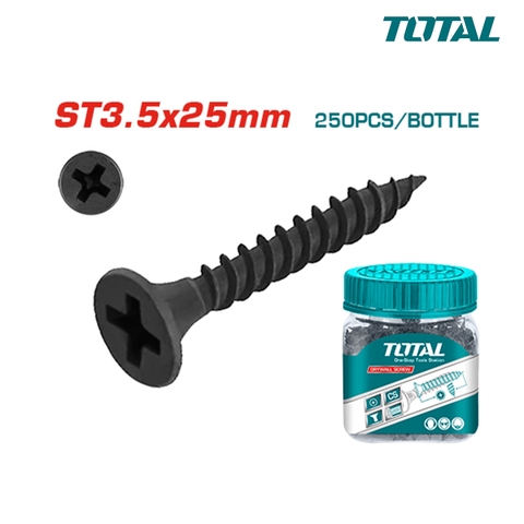 Bộ 250 vít bắt tường ST3.5x25mm TOTAL WJDS3502521