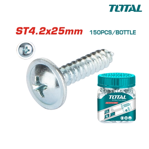 Bộ 150 vít tự khóa ST4.2x25mm TOTAL WJPS4202521