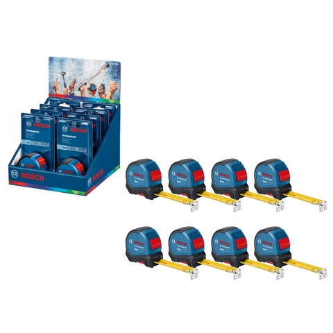 Bộ 8 Thước Cuộn Thép 5m Bosch 1600A02YB3