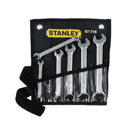 Bộ Cờ Lê 2 Đầu Miệng Hệ Mét 6 Chi Tiết Stanley 87-716-1