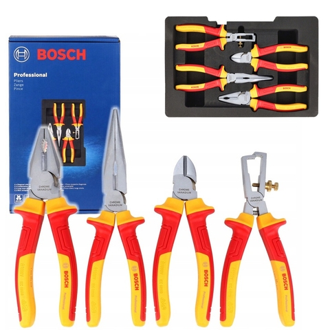 Bộ Kềm Cách Điện VDE Đa Năng 4 Món Bosch 1600A02NG1