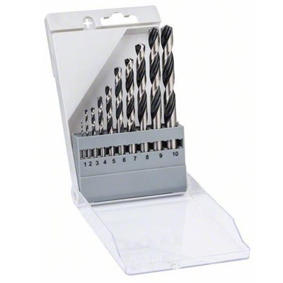 Bộ Mũi Khoan HSS 10mũi,1-10 Mm Bosch 2608577348
