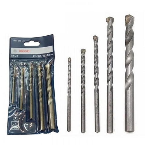 Bộ Mũi Khoan Tường Concrete 4/5/6/8/10 Bosch 2608578155