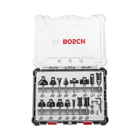 Bộ Mũi Phay Hỗn Hợp 15 Món (Mới) Bosch 2607017473