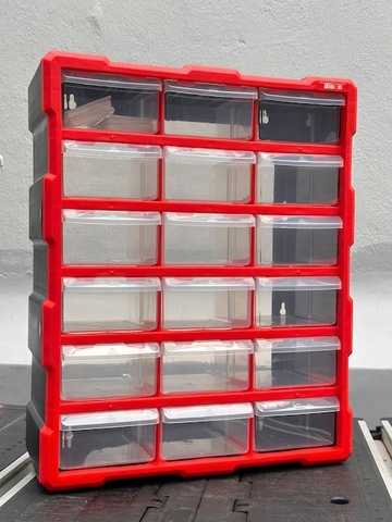 [Sale Lễ 2/9] Tủ Đựng Dụng Cụ Nhựa 18 Ngăn Bison BS386202C