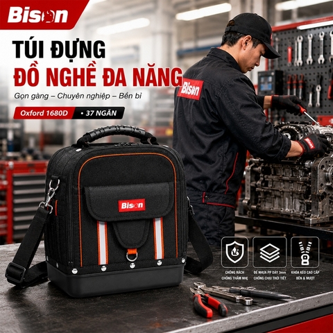 [Sale 9/9] Túi Đồ Nghề Bison Pro BS811608