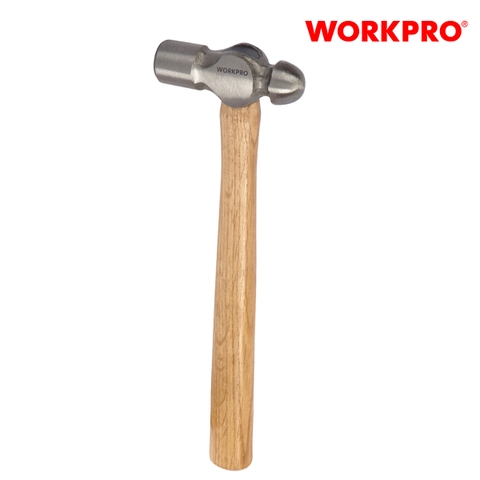 Búa 2 đầu 337gram (12OZ), gồm 1 đầu bằng và 1 đầu bi, cán bọc gỗ Workpro - WP241025