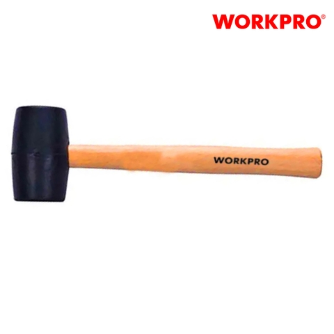Búa cao su đầu đen tay gỗ 450gram (16OZ) Workpro - WP241039