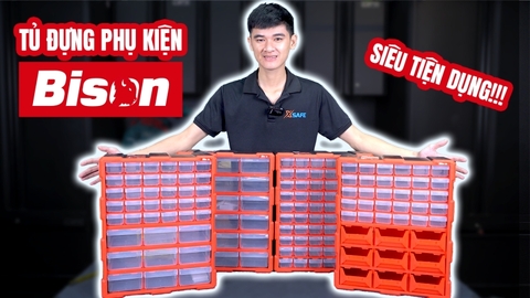 Tủ đựng dụng cụ nhựa 18 ngăn BISON BS386202C