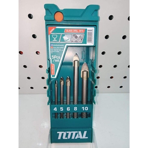 Bộ 5 mũi khoan kính đuôi trơn TOTAL TACSD7256 chính hãng