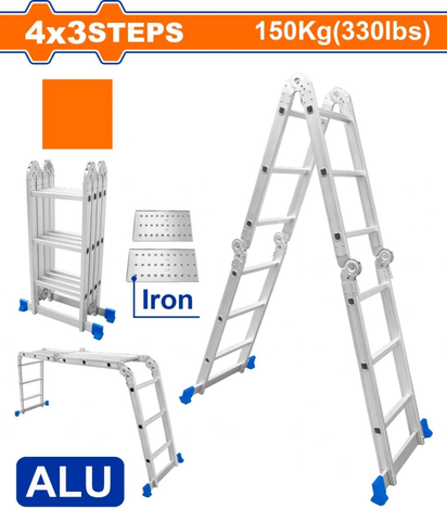 Thang Nhôm Đa Năng 4x 3 Bậc WADFOW WLD7H43