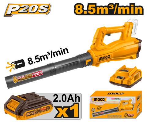 Máy Thổi Bụi Dùng Pin 20V-8.5m3/min INGCO CABLI203235