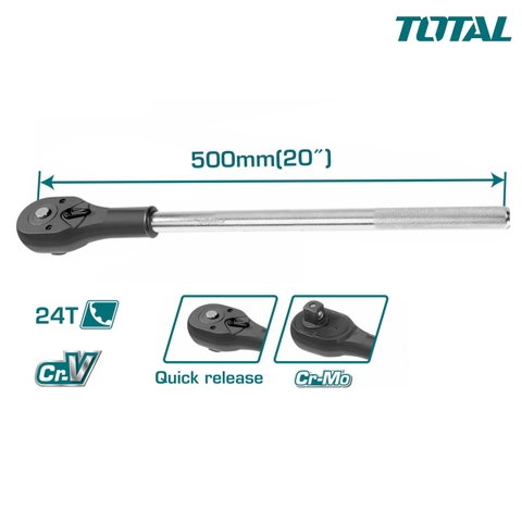 Cần siết chiều 3/4 inch dài 500mm TOTAL  THT106346