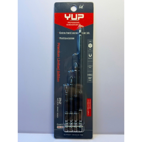 Combo mũi vít 4in1 1/4'' PH2 YUPAI size 65/68/100/150m CB-YP-BMV-4IN1