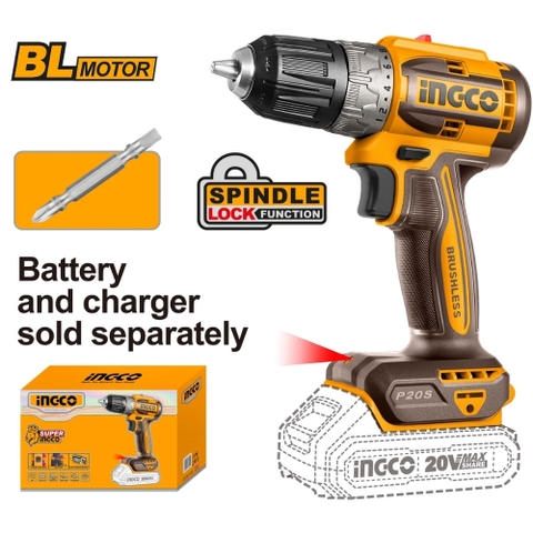 Máy Khoan Dùng Pin  20V-52Nm (không Kèm Pin Và Sạc) INGCO CDLI204531