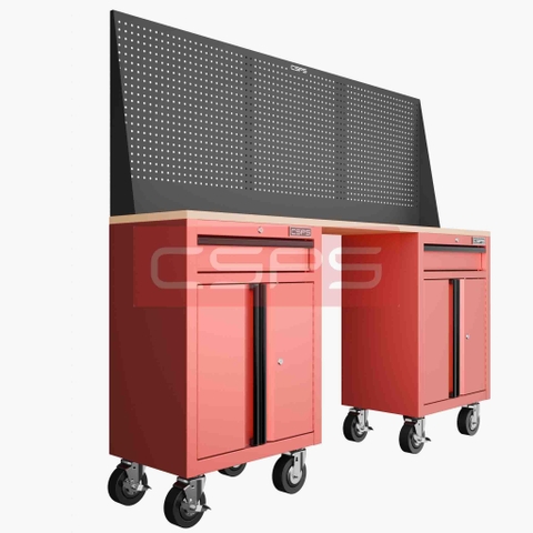 Tủ dụng cụ CSPS 183cm - 2 tủ màu đen/đỏ