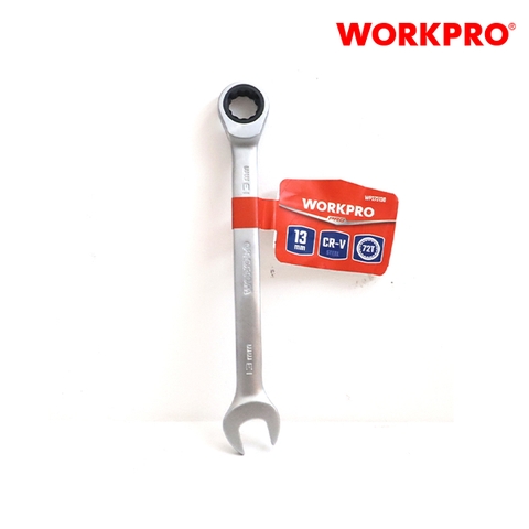 Cờ lê kết hợp 2 đầu, vặn có răng size 10mm Workpro - WP273127
