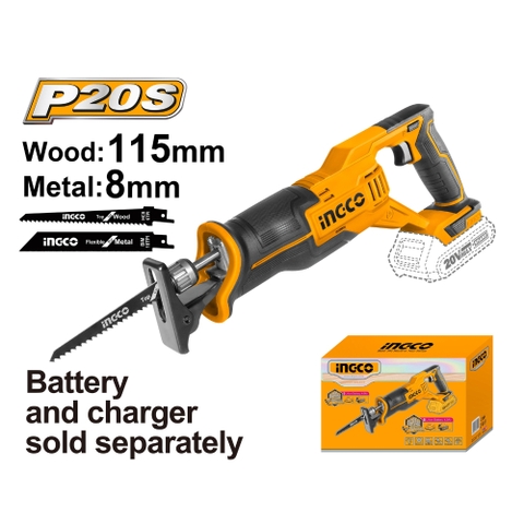 Máy Cưa Kiếm Dùng Pin 20V  (không Kèm Pin Và Sạc) INGCO CRSLI1152