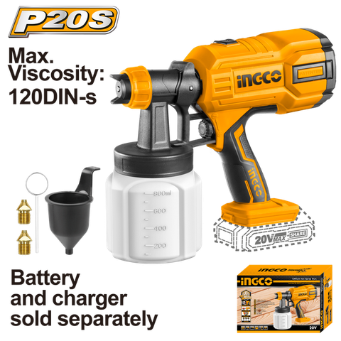 Máy Phun Sơn Dùng Pin 20V INGCO CSGLI20406