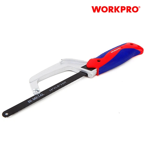 Cưa tay mini, lưỡi cưa bẳng kim loại, kích thước 250mm (10inches) Workpro - WP215023