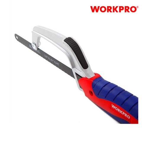Cưa tay mini, lưỡi cưa bẳng kim loại, kích thước 250mm (10inches) Workpro - WP215023