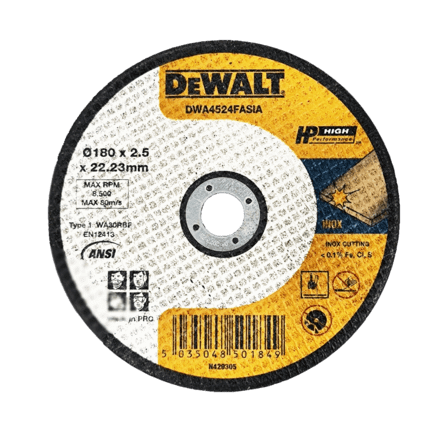 Đá Cắt Inox 180 X 2 5 X 22 Dewalt DWA4524FASIA-B1