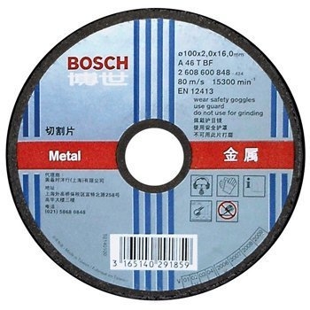 Đá Cắt 100x2x16mm (Sắt) Bosch 2608600267
