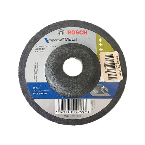 Đá Mài 125x6.3x22.2mm (Sắt) Bosch 2608600263