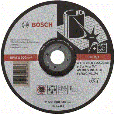 Đá Mài 180x6x22.2mm (Inox) Bosch 2608600540