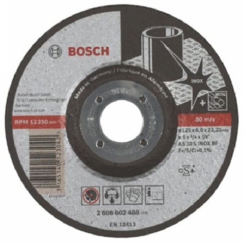 Đá Mài 125x6x22.2mm (Inox) Bosch 2608602488