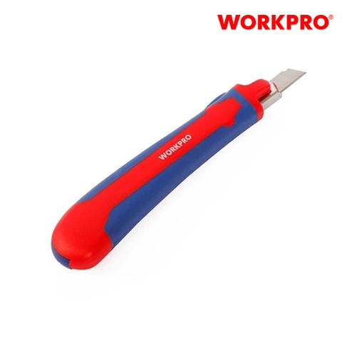 Dao rọc giấy tự động khóa lưỡi, chiều rộng lưỡi dao 18mm Workpro - WP212011