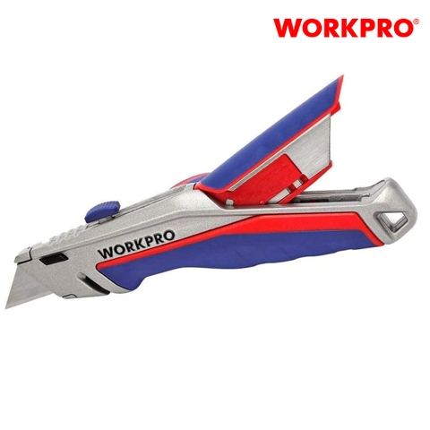 Dao tiện ích có lưỡi cắt, lưỡi dao thu vào được và có thể thể thay đổi nhanh chóng Workpro - WP013029
