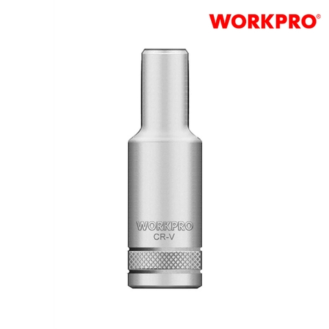 Đầu tuýp dài có đầu vuông 1/2 inch và đầu lục giác 6 cạnh size 8mm Workpro - WP274113