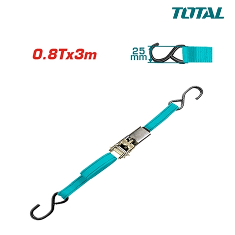 Dây đai 0.8Tx3m móc S TOTAL THTRS08302