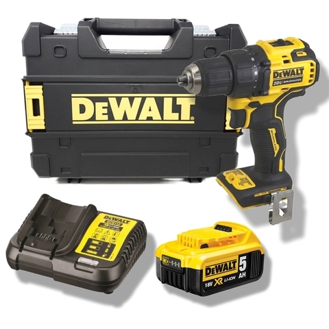 Máy khoan cầm tay 20Vmax/BL Dewalt DCD708P1 (Máy, Sạc, 1pin*5Ah Vali)