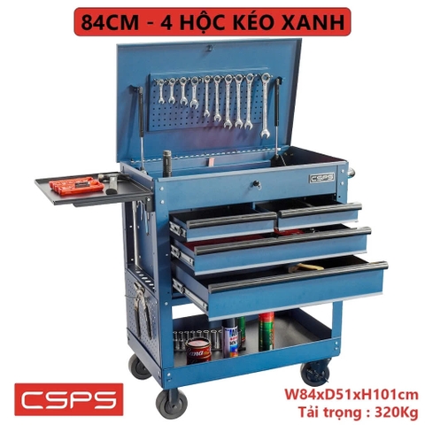 [Sale 9/9] Tủ Đồ Nghề CSPS 84cm 4 Hộc Kéo Xanh Dương