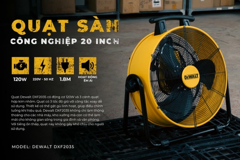 Quạt Công nghiệp Dewalt 20″ DXF2035