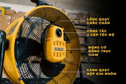 Quạt Công nghiệp Dewalt 20″ DXF2035