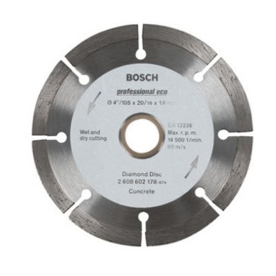 Đĩa Cắt Kim Cương 105x20/16mm Bê Tông (Standard) Bosch 2608603727