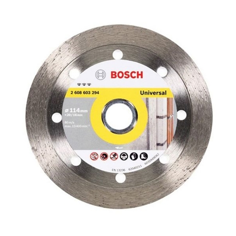 Đĩa Cắt Kim Cương 105x20/16mm (Không Khía) Bosch 2608676934