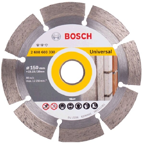Đĩa Cắt Kim Cương 150x22.2mm Đa Năng Bosch 2608603330