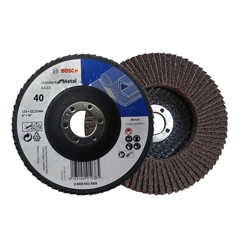Đĩa Nhám Xếp Alox P40, Ø180mm Bosch 2608601692