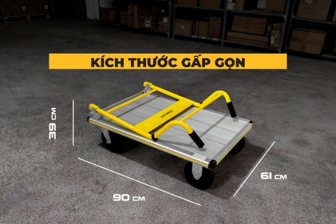 Xe Đẩy Hàng 4 Bánh Gấp Gọn 350kg Stanley PC512