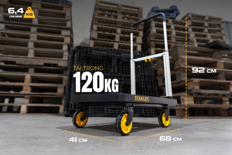 Xe đẩy hàng 4 bánh gấp gọn 120kg Stanley SXWTD-PC517